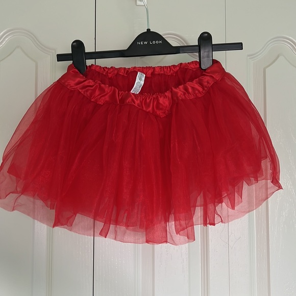 Red Glitter Shimmer Tutu Mini - Picture 2 of 4